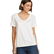 Women's Surreal Travel V-Neck T-Shirt - White