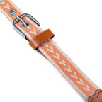Women's Cascade Woven Belt With Metal Buckle