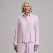 Women's Long-Sleeve Softened Sleep Shirt - Light Pink