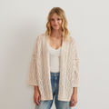 Women's Long Open Stitch Cardigan