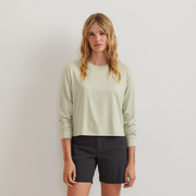 Women's Surreal Travel Long-Sleeve Shirt - Honeydew
