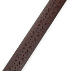 Women's Perforated Pattern Leather Belt