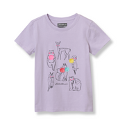 Girls Graphic Ss T-Shirt - PASTEL LILAC