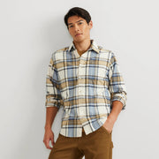 Men's Eddie's Favorite Flannel Relaxed Fit Shirt - Plaid - Cream Htr