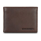 EB Signature Logo Leather Flip Id Bifold Wallet