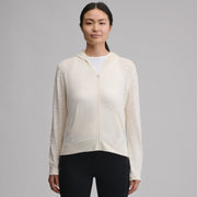 Women's Waverly Cotton Slub Full-Zip Sweatshirt - Ivory