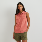 Women's Mountain 3.0 Sleeveless Shirt - Solid - Tangelo