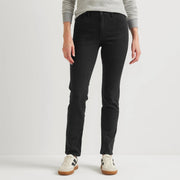 Women's Venture Stretch High-Rise Straight Leg Jeans - Black