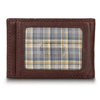EB Signature Logo Leather Bifold With Money Clip Wallet